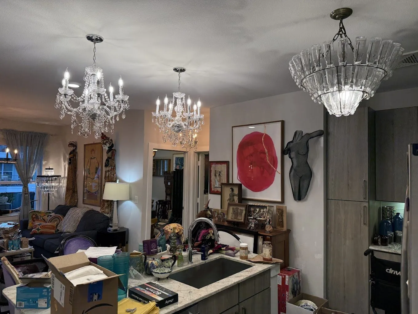 Lighting for a home that's a work of art — licensed residential electrician in Austin TX (DC Electric)