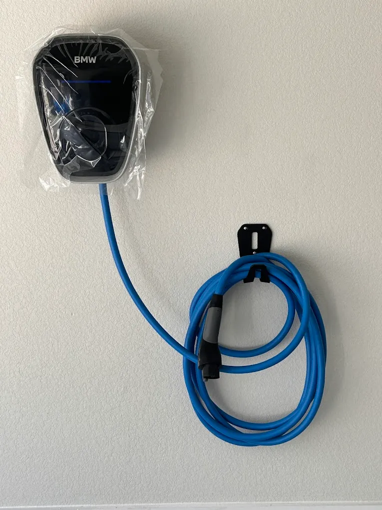 BMW wall charger · freshly installed