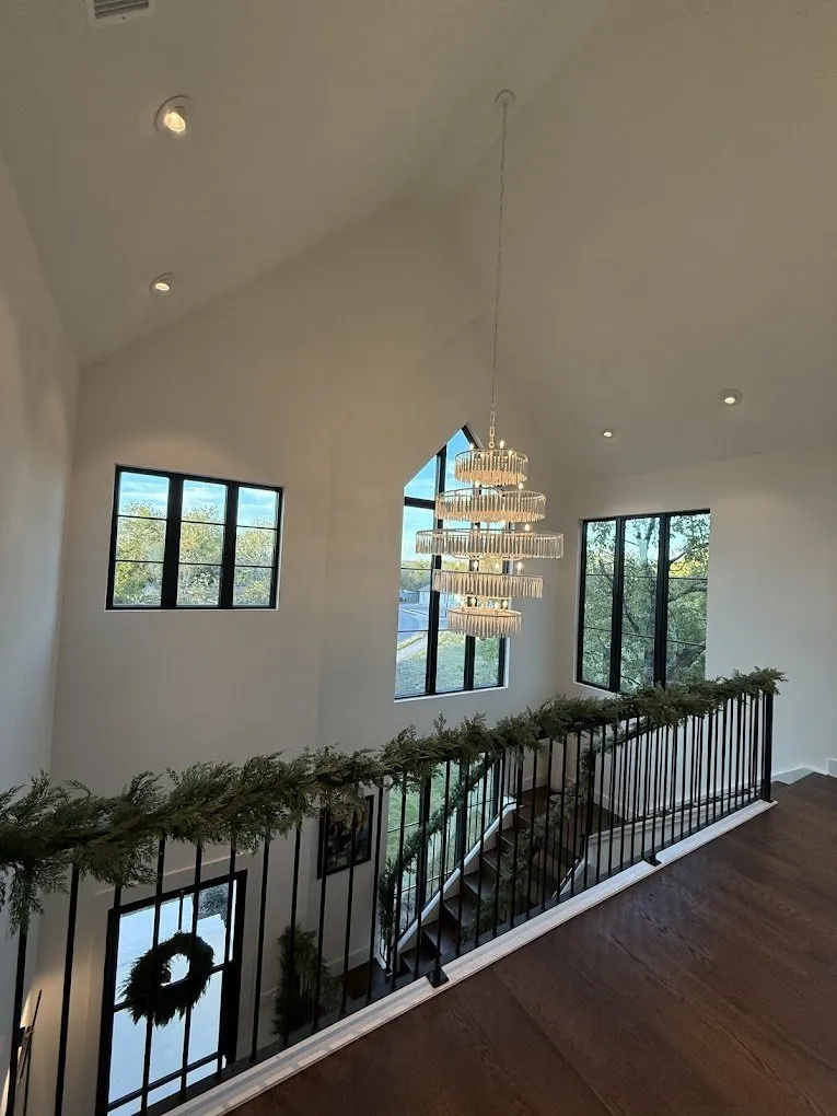Chandelier installed — licensed residential electrician in Austin TX (DC Electric)