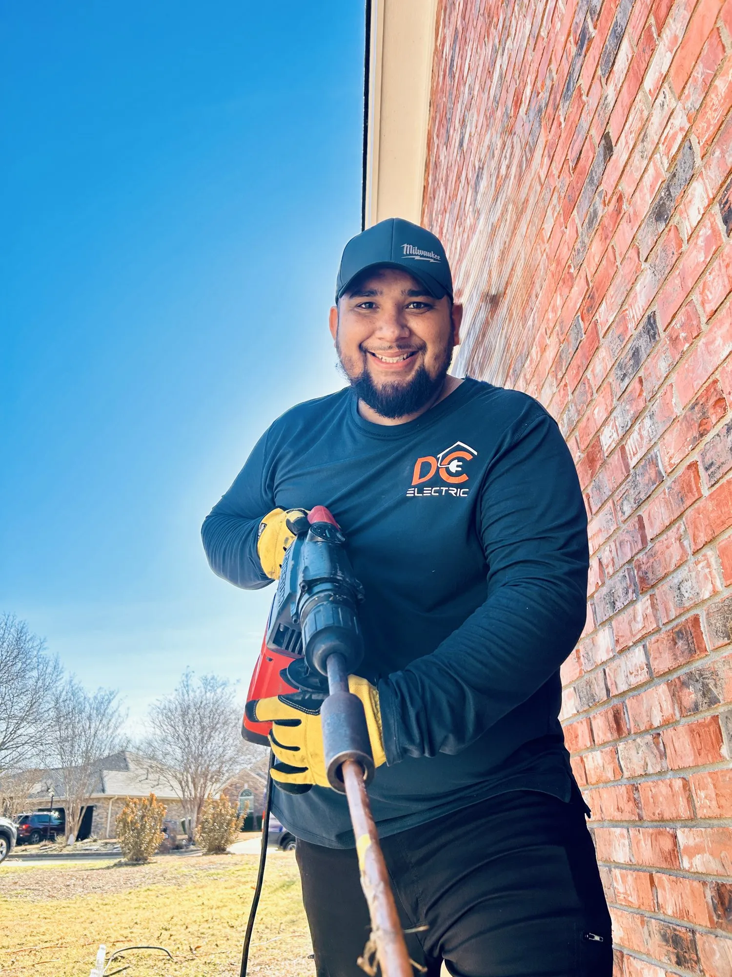 A new ground rod set — licensed residential electrician in Austin TX (DC Electric)