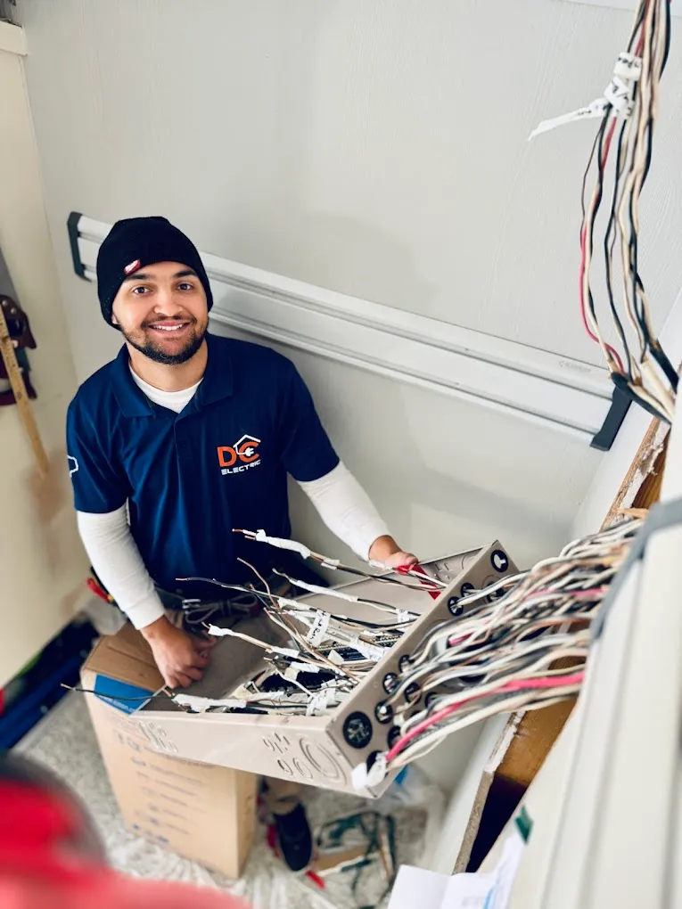 Jason fitting a new panel