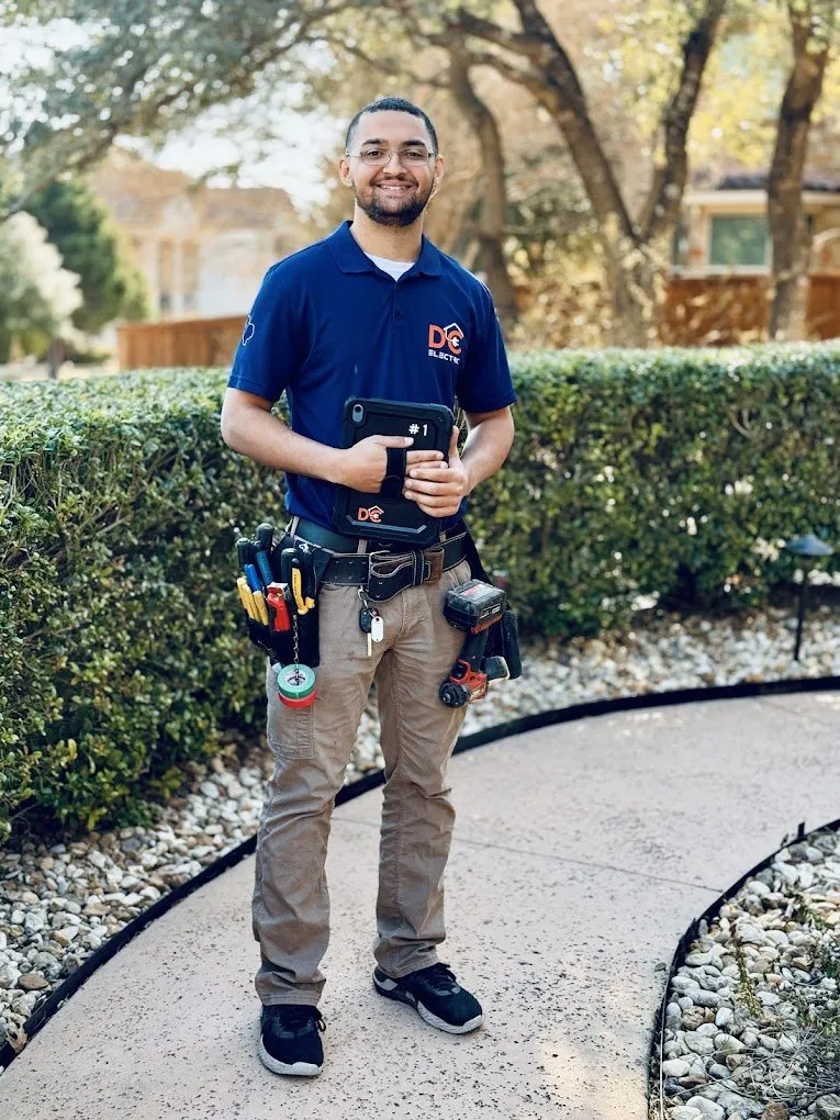 Jason, one of our DC Electric technicians — licensed residential electrician in Austin TX (DC Electric)