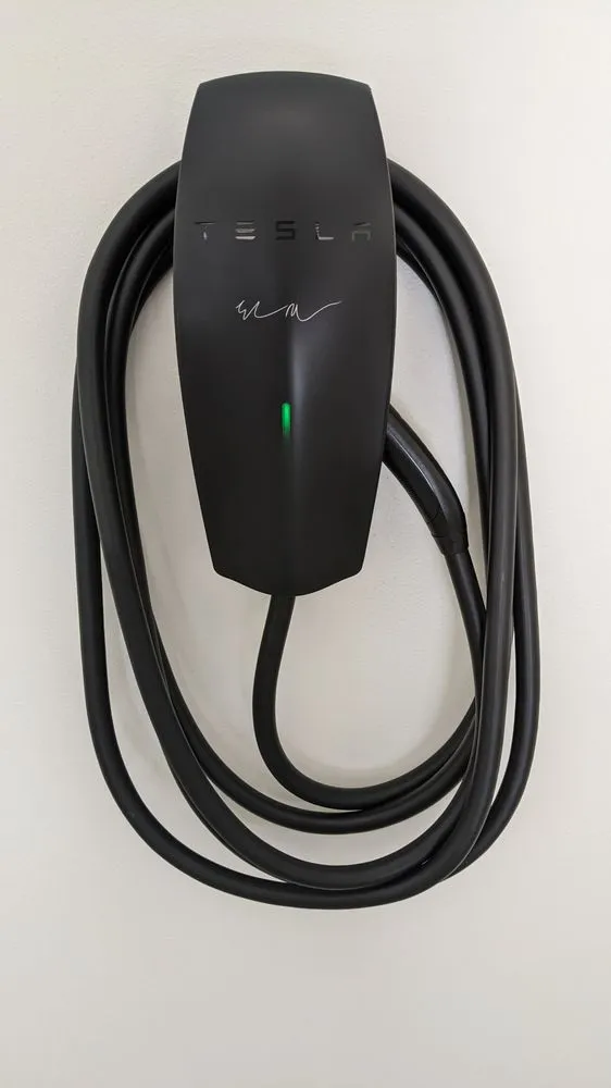 Tesla Wall Connector · garage install