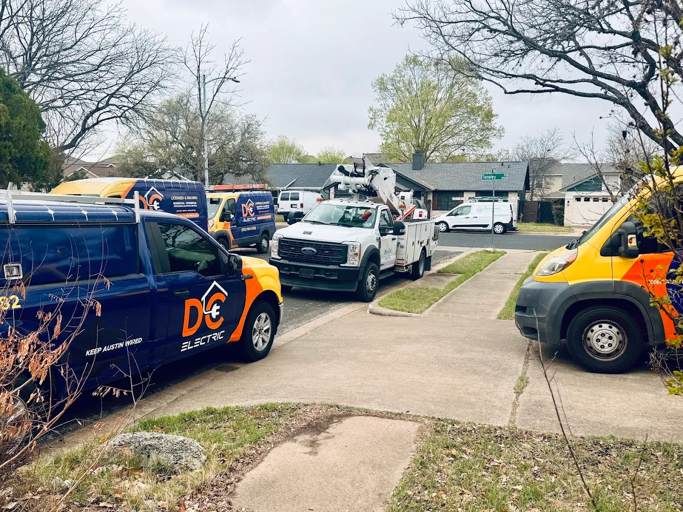 DC Electric truck on a big job