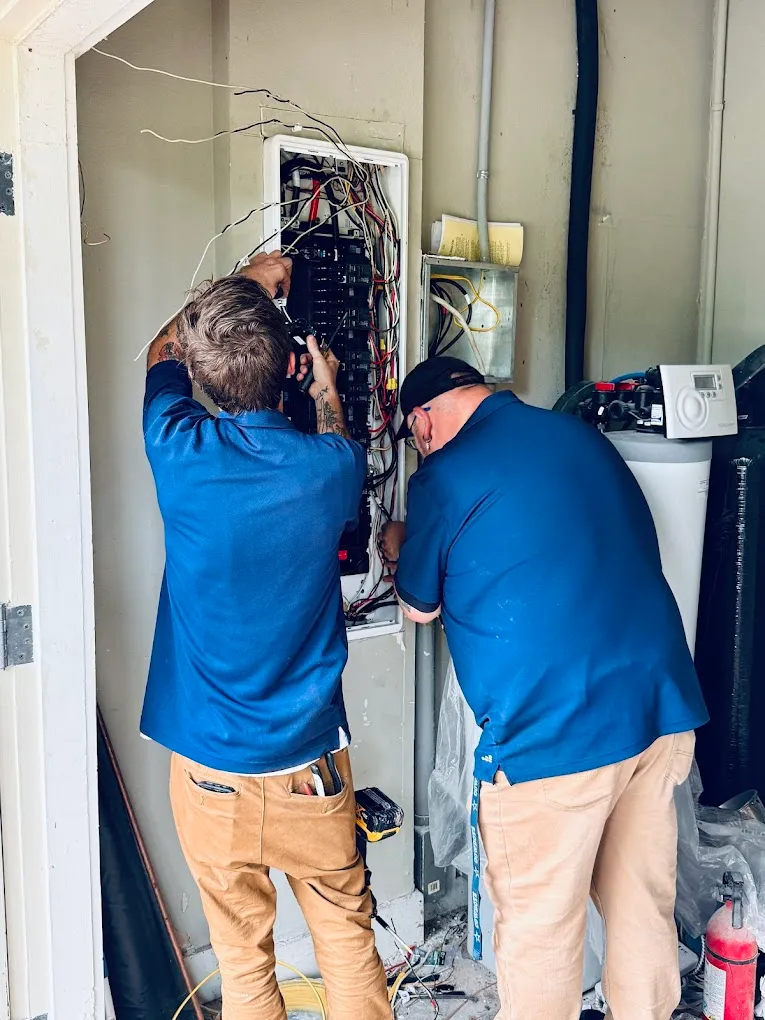 Two-tech panel rewire