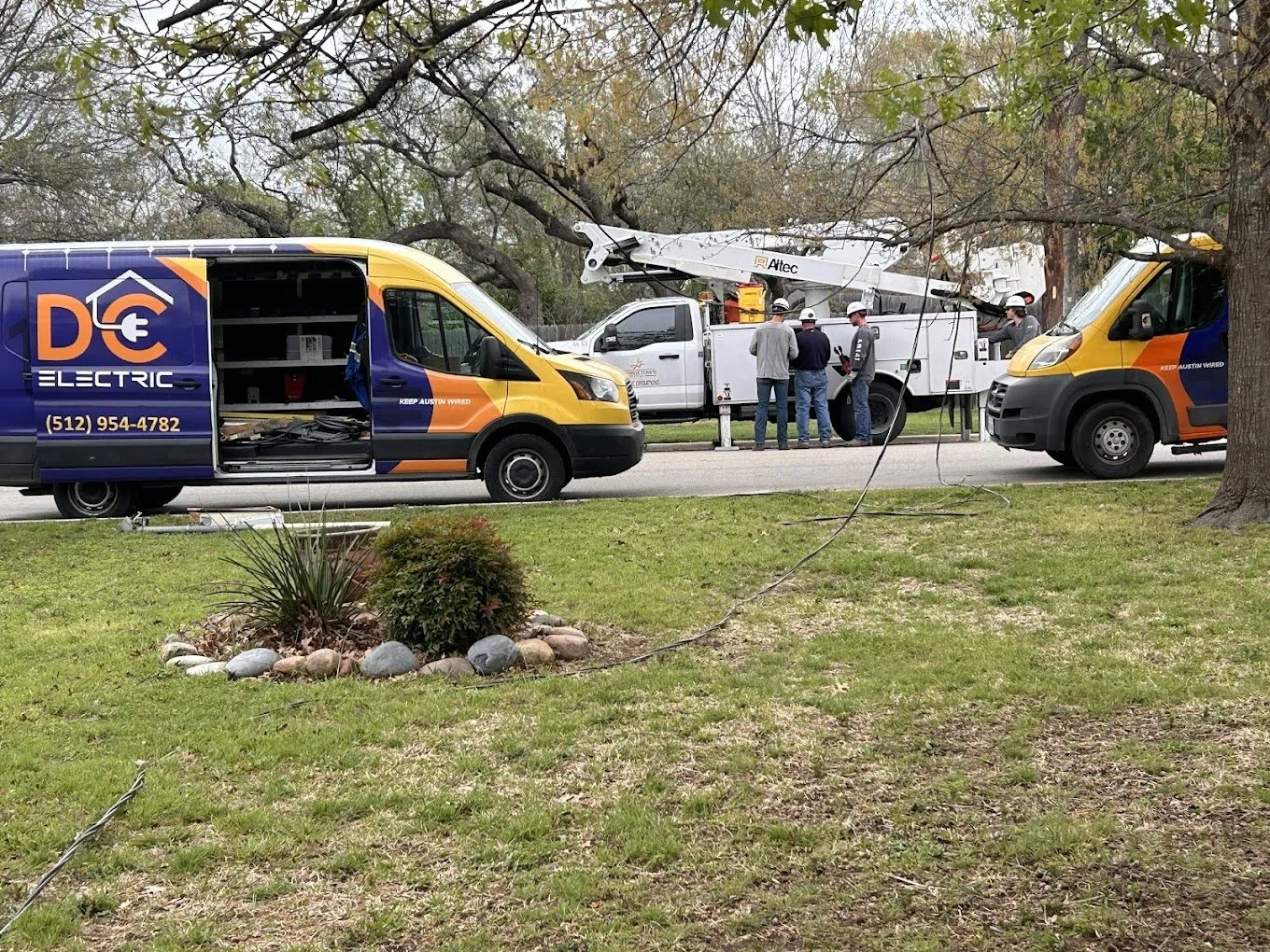 Working with the utility during storm season — licensed residential electrician in Austin TX (DC Electric)