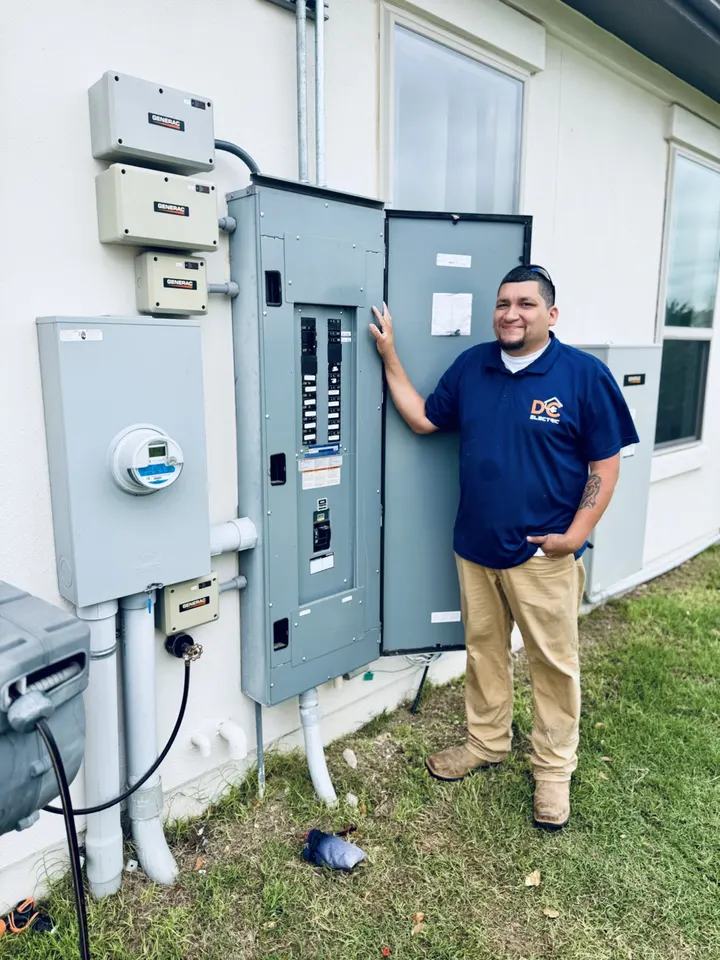 Weatherproof exterior 200-amp electrical panel upgrade in Buda TX