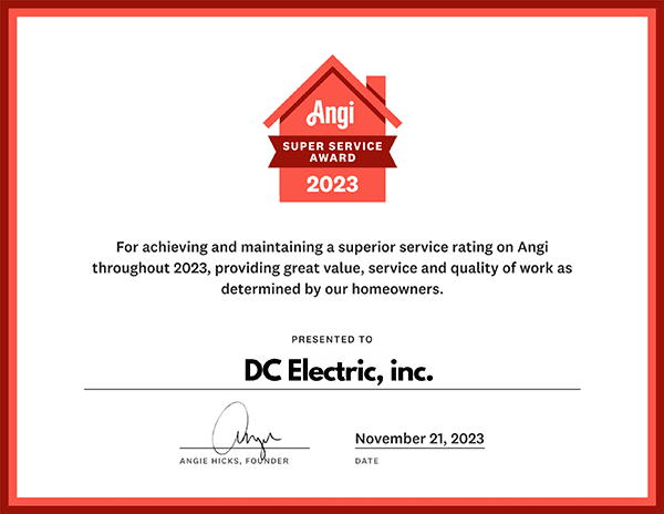 Angi Super Service Award 2019.